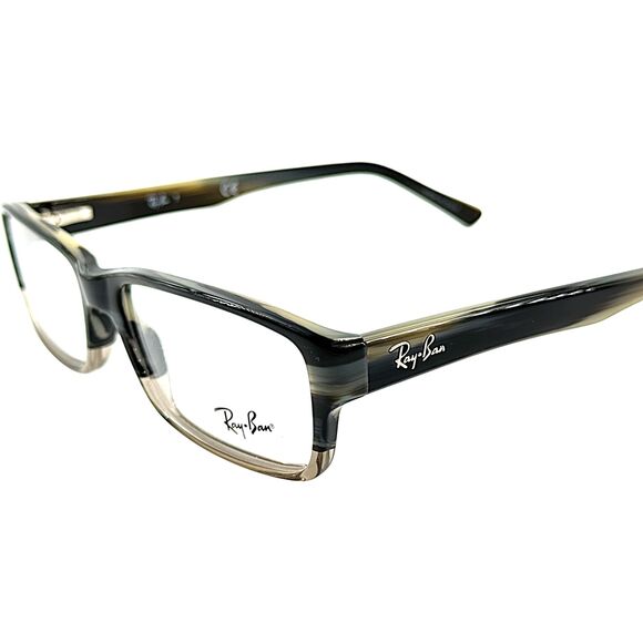 Ray Ban RB5169 Mens Plastic Eyeglass Frame 5540 Grey Horn Transparent Grey 54-16 - Picture 2 of 4